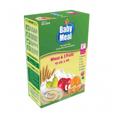 Baby Meal Infant Milk Wheat & 3 Fruits Cereal BIB